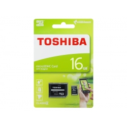KARTA MICRO-SD HC 16GB+adapter SD TOSHIBA