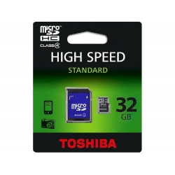KARTA PAMIĘCI 32GB MICRO-SD + ADAPTER TOSHIBA SDHC